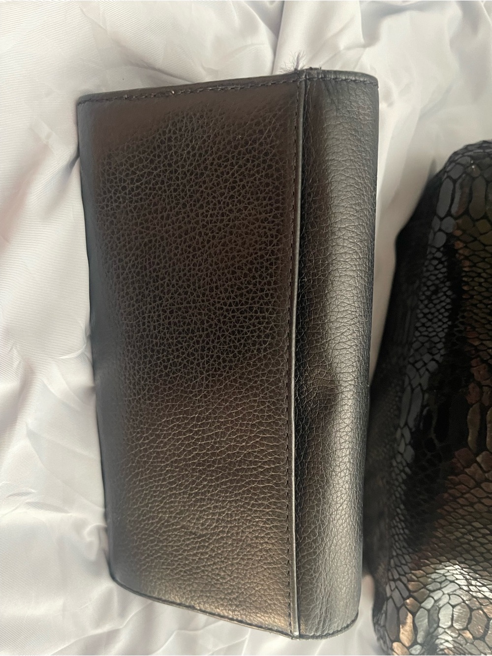 Michael Kors Black Snake-Embossed Shoulder Bag with Wallet - Picture 3 of 6